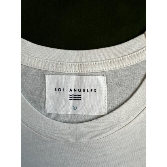 SOL ANGELES CREWNECK STRIP RED WHITE AND BLUE TEE 4TH OF JULY PATRIOTIC SM - Picture 9 of 10
